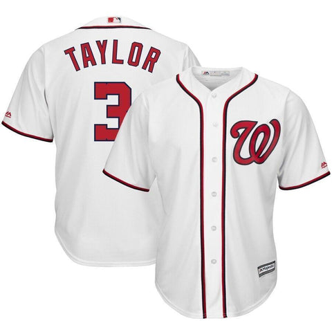 Michael Taylor Washington Nationals Majestic Home Cool Base Player Jersey - White