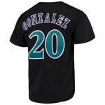 Luis Gonzalez Arizona Diamondbacks Mitchell & Ness Cooperstown Collection Mesh Batting Practice Button-Up Jersey – Black