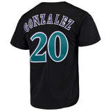 Luis Gonzalez Arizona Diamondbacks Mitchell & Ness Cooperstown Collection Mesh Batting Practice Button-Up Jersey – Black