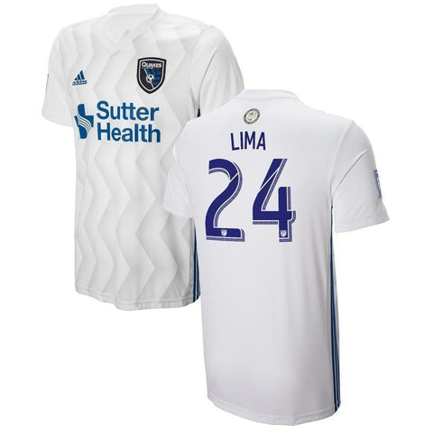 Nick Lima San Jose Earthquakes 2018 Secondary  Player Jersey – White