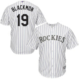 Charlie Blackmon Colorado Rockies Majestic Alternate Official Cool Base Player Jersey - Purple/White