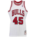 Men's Chicago Bulls Michael Jordan Mitchell & Ness White 1994-95 Home Jersey