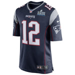 Tom Brady New England Patriots Nike Super Bowl LIII Bound Game Jersey - Navy