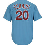 Mike Schmidt Philadelphia Phillies Majestic Cooperstown Jersey - Light Blue