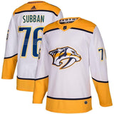 PK Subban Nashville Predators adidas Away Player Jersey - White