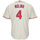 Yadier Molina St. Louis Cardinals Majestic Alternate Cool Base Player Jersey – Horizon Blue/Cream