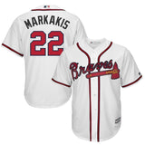 Nick Markakis Atlanta Braves Majestic Cool Base Player Jersey - White