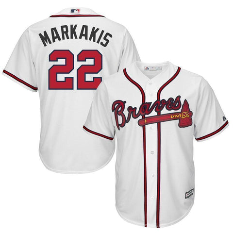 Nick Markakis Atlanta Braves Majestic Cool Base Player Jersey - White