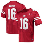 Russell Wilson Wisconsin Badgers Under Armour Replica Alumni Jersey - Red