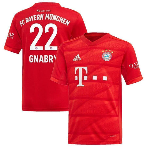 Serge Gnabry Bayern Munich Home Soccer Jersey 2019-20 Jersey – Red