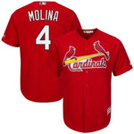 Yadier Molina St. Louis Cardinals Majestic Cool Base Player Jersey - Scarlet/White