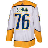 PK Subban Nashville Predators adidas Away Player Jersey - White