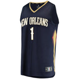 Zion Williamson New Orleans Pelicans Fanatics Branded 2019 NBA Draft First Round Pick Fast Break Jersey Navy - Icon Edition