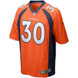 Phillip Lindsay Denver Broncos Nike Player Game Jersey - Orange