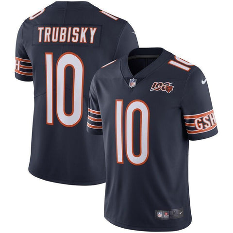 Mitchell Trubisky Chicago Bears Nike NFL 100th Season Limited Jersey - Navy