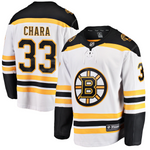 Men's Boston Bruins Zdeno Chara White Away Breakaway Player Jersey