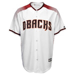 Zack Greinke Arizona Diamondbacks Majestic Official Cool Base Player Jersey - White/Sedona Red