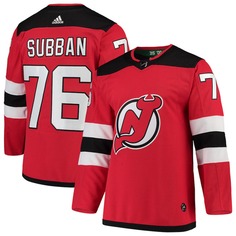 Men's New Jersey Devils P.K. Subban adidas Red Player Jersey