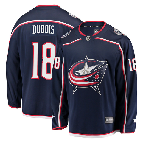 Men's Columbus Blue Jackets Pierre-Luc Dubois Fanatics Branded Navy Breakaway Jersey