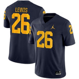 Jourdan Lewis Michigan Wolverines Jordan Brand Game Jersey – Navy