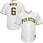 Starling Marte Pittsburgh Pirates Majestic Alternate  Jersey - Black/White