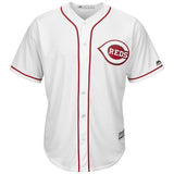 Nick Senzel Cincinnati Reds Majestic Official Cool Base Player Jersey – White