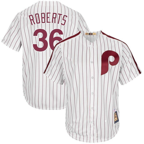 Robin Roberts Philadelphia Phillies Majestic Cooperstown  Player Jersey – White/ Light Blue