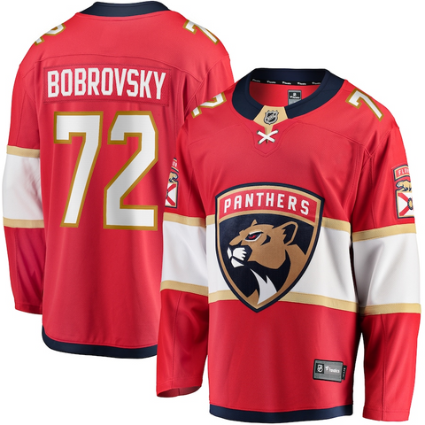 Men's Florida Panthers Sergei Bobrovsky Fanatics Branded Red Breakaway Player Jersey