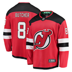 Men's New Jersey Devils Will Butcher Fanatics Branded Red Home Breakaway Player Jersey