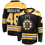 Men's Boston Bruins Matt Grzelcyk Fanatics Branded Black Home Breakaway Player Jersey