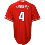 Scott Kingery Philadelphia Phillies Majestic Official Cool Base Player Jersey – White/Red