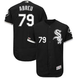 Jose Abreu Chicago White Sox Majestic Alternate Flex Base Collection Player Jersey - Black/White