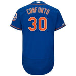 Michael Conforto New York Mets Majestic Alternate Flex Base Collection Player Jersey – Royal/White