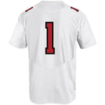 #1 Texas Tech Red Raiders Under Armour Replica Football Jersey - White