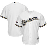 Milwaukee Brewers Majestic 2019 Postseason Official Cool Base Team Jersey - White