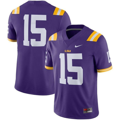 LSU Tigers Nike Team Game Football Jersey - Purple