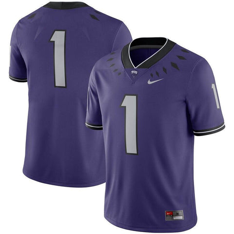 #1 TCU Horned Frogs Nike Game Jersey - Purple