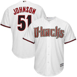 Randy Johnson Arizona Diamondbacks Majestic Home Big & Tall Cooperstown Cool Base Player Jersey - White