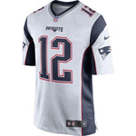 Tom Brady New England Patriots Nike Game Jersey - White/Navy Blue