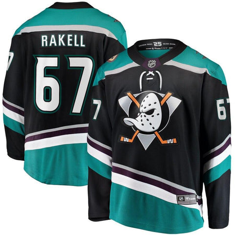 Rickard Rakell Anaheim Ducks Fanatics Branded Alternate Breakaway Player Jersey - Black