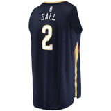 Lonzo Ball New Orleans Pelicans Fanatics Branded Fast Break Replica Jersey Navy - Icon Edition