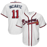 Ender Inciarte Atlanta Braves Majestic 2019 Home Cool Base Player Jersey – White