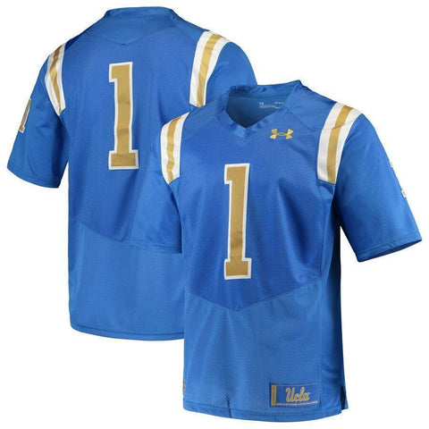 #1 UCLA Bruins Under Armour Premier Football Jersey - Blue