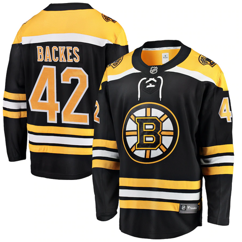 Men's Boston Bruins David Backes Fanatics Branded Black Breakaway Player Jersey