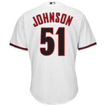 Randy Johnson Arizona Diamondbacks Majestic Home Big & Tall Cooperstown Cool Base Player Jersey - White