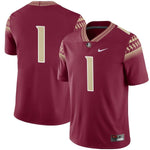 #1 Florida State Seminoles Nike Football Game Jersey - Garnet