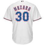 Nomar Mazara Texas Rangers Majestic Home Cool Base Player Jersey – White