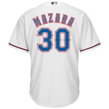 Nomar Mazara Texas Rangers Majestic Home Cool Base Player Jersey – White