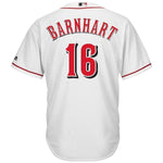 Tucker Barnhart Cincinnati Reds Majestic Home Cool Base Player Jersey - White