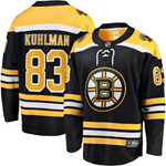 Men's Boston Bruins Karson Kuhlman Fanatics Branded Black Replica Player Jersey